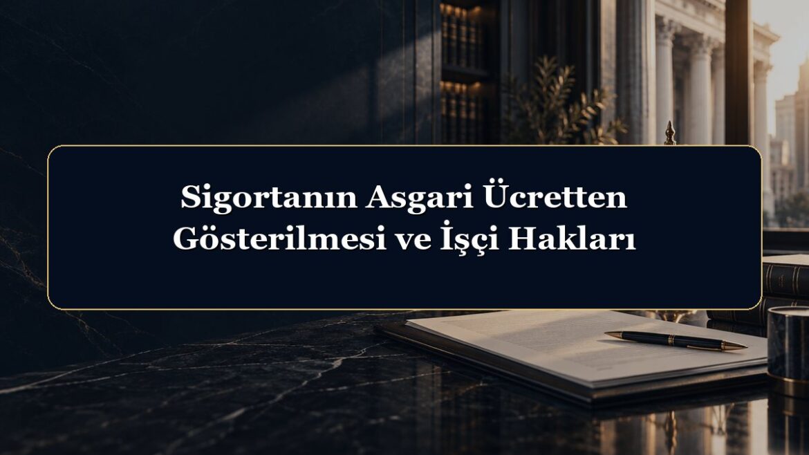 Sigortanın Asgari Ücretten Gösterilmesi ve İşçi Hakları