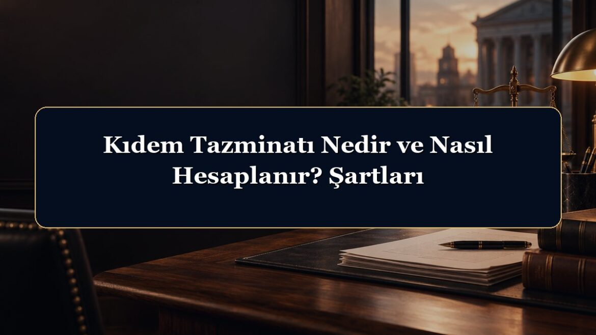 Kıdem Tazminatı Nedir ve Nasıl Hesaplanır? Şartları