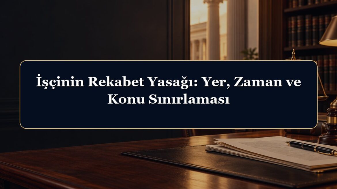 İşçinin Rekabet Yasağı: Yer, Zaman ve Konu Sınırlaması