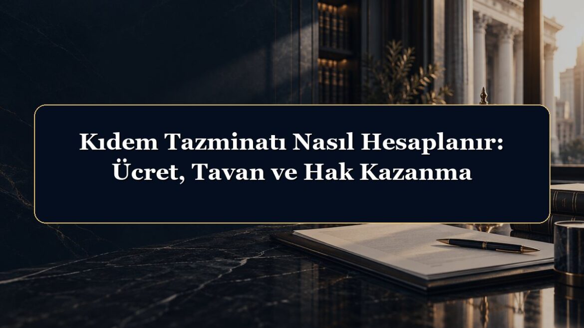 Kıdem Tazminatı Nasıl Hesaplanır: Ücret, Tavan ve Hak Kazanma