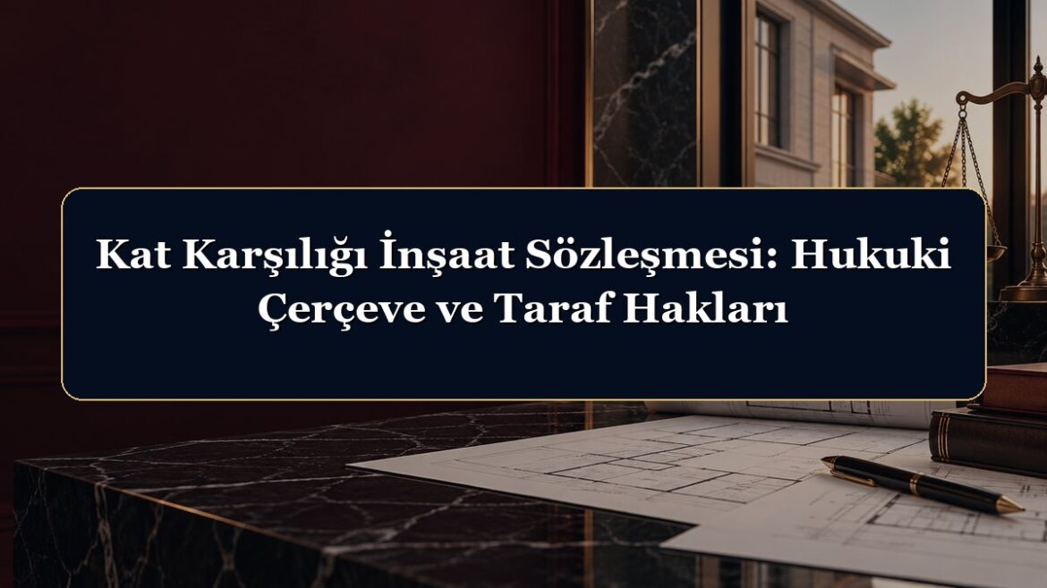 Kat Karşılığı İnşaat Sözleşmesi: Hukuki Çerçeve ve Taraf Hakları