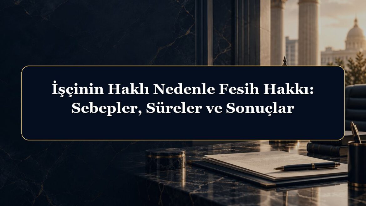 İşçinin Haklı Nedenle Fesih Hakkı: Sebepler, Süreler ve Sonuçlar