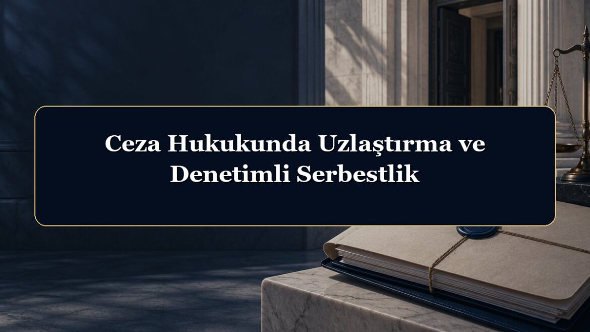 Ceza Hukukunda Uzlaştırma ve Denetimli Serbestlik