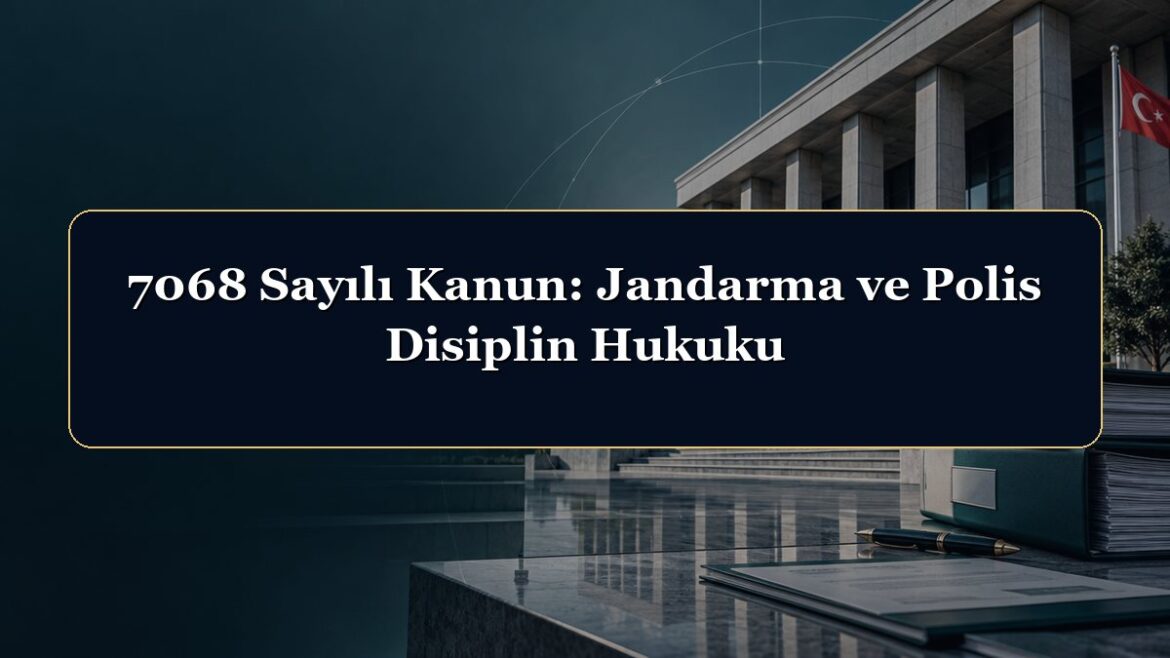 7068 Sayılı Kanun: Jandarma ve Polis Disiplin Hukuku