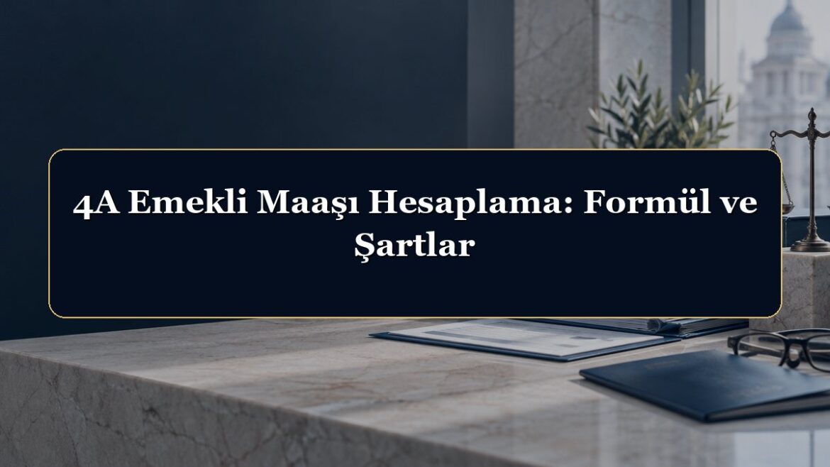 4A Emekli Maaşı Hesaplama: Formül ve Şartlar