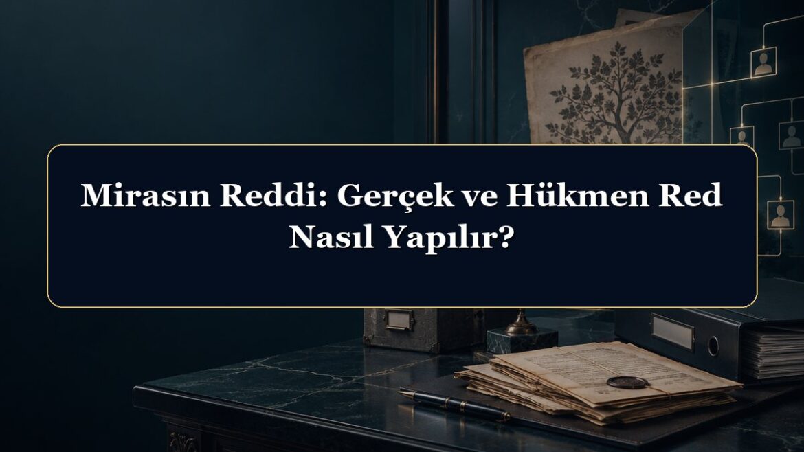 Mirasın Reddi: Gerçek ve Hükmen Red Nasıl Yapılır?