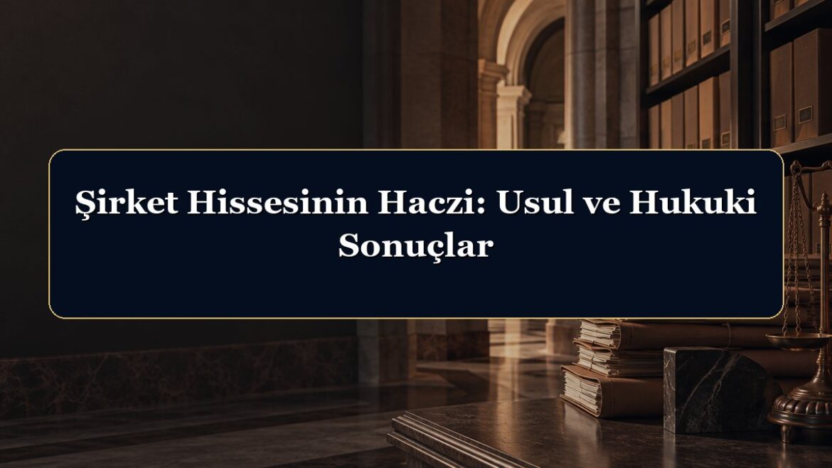 Şirket Hissesinin Haczi: Usul ve Hukuki Sonuçlar