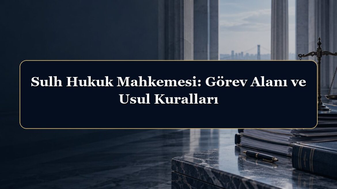 Sulh Hukuk Mahkemesi: Görev Alanı ve Usul Kuralları