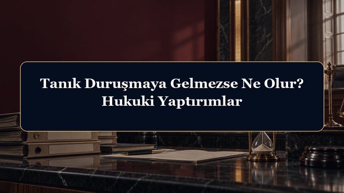 Tanık Duruşmaya Gelmezse Ne Olur? Hukuki Yaptırımlar