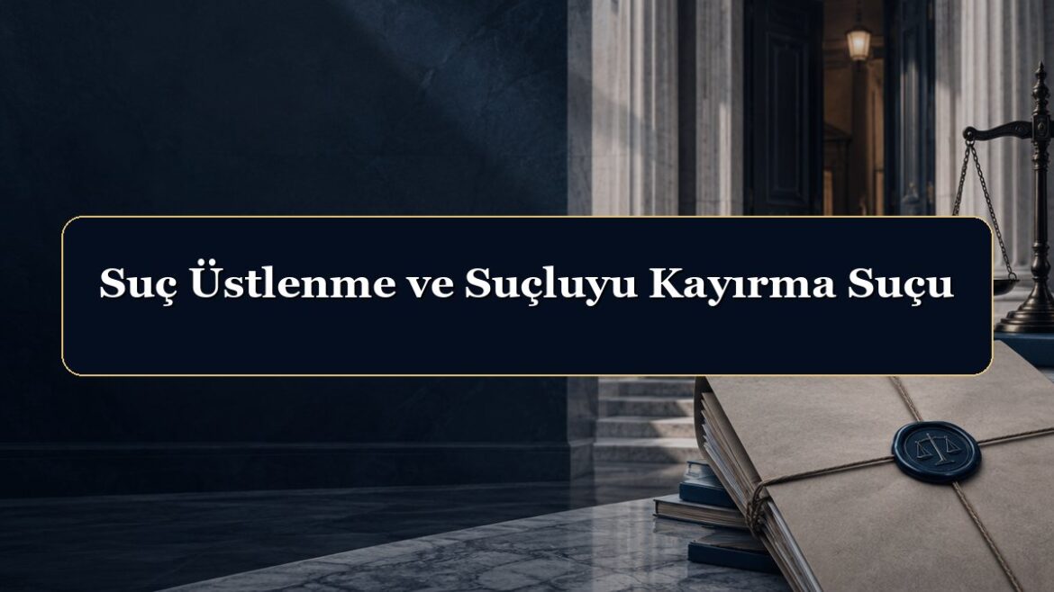 Suç Üstlenme ve Suçluyu Kayırma Suçu
