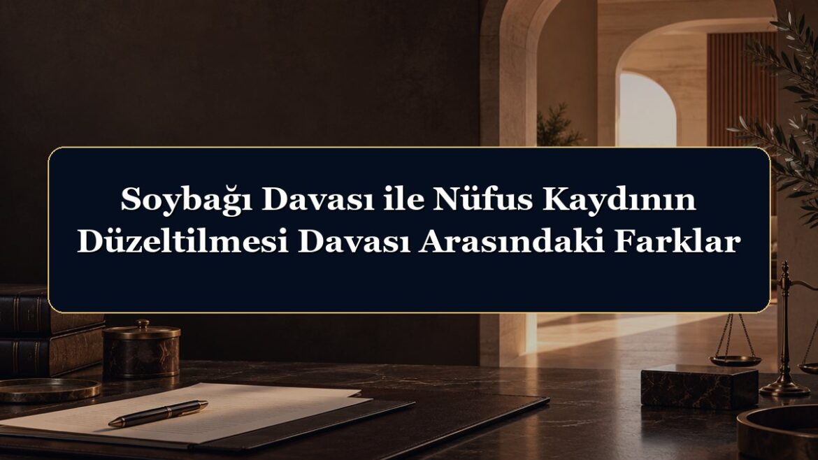 Soybağı Davası ile Nüfus Kaydının Düzeltilmesi Davası Arasındaki Farklar