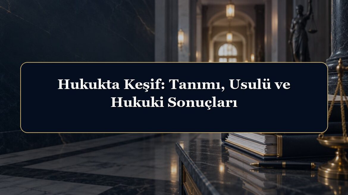Hukukta Keşif: Tanımı, Usulü ve Hukuki Sonuçları