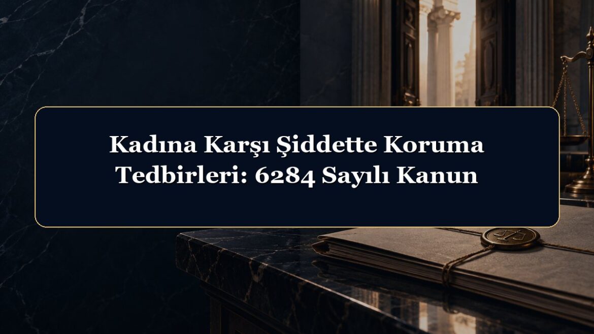 Kadına Karşı Şiddette Koruma Tedbirleri: 6284 Sayılı Kanun