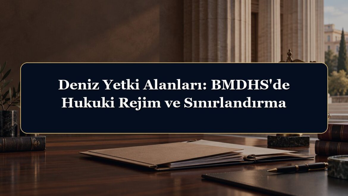 Deniz Yetki Alanları: BMDHS'de Hukuki Rejim ve Sınırlandırma