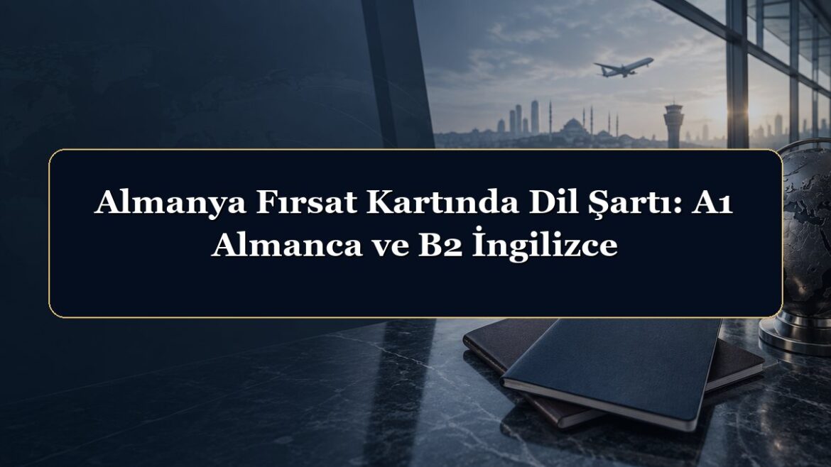Almanya Fırsat Kartında Dil Şartı: A1 Almanca ve B2 İngilizce