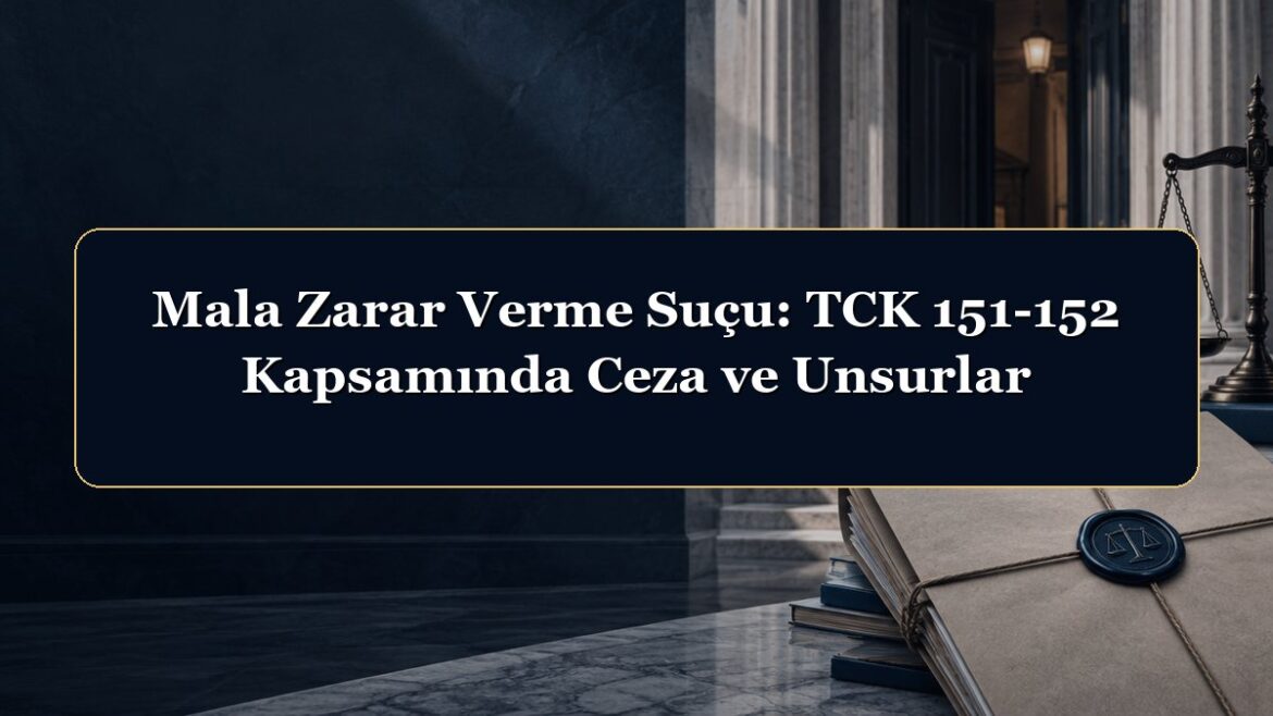 Mala Zarar Verme Suçu: TCK 151-152 Kapsamında Ceza ve Unsurlar