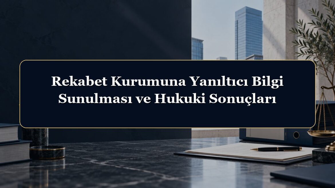 Rekabet Kurumuna Yanıltıcı Bilgi Sunulması ve Hukuki Sonuçları