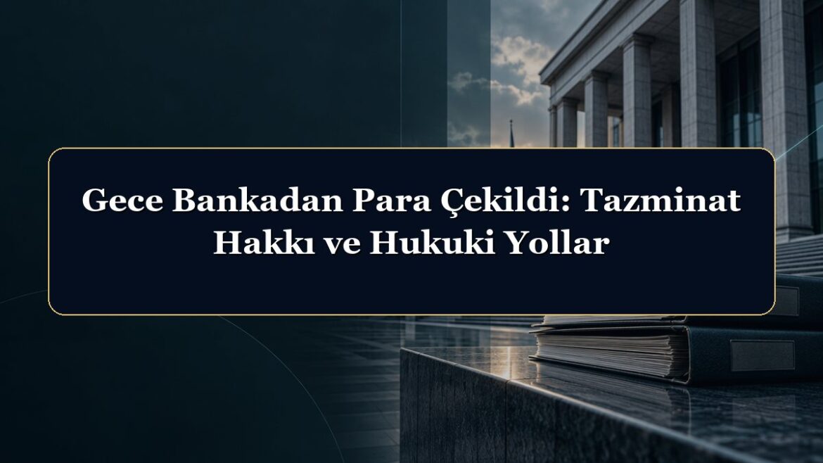 Gece Bankadan Para Çekildi: Tazminat Hakkı ve Hukuki Yollar