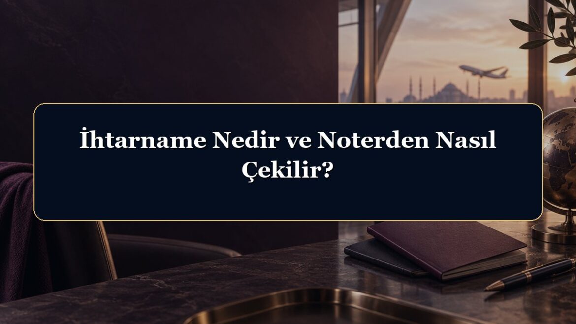 İhtarname Nedir ve Noterden Nasıl Çekilir?