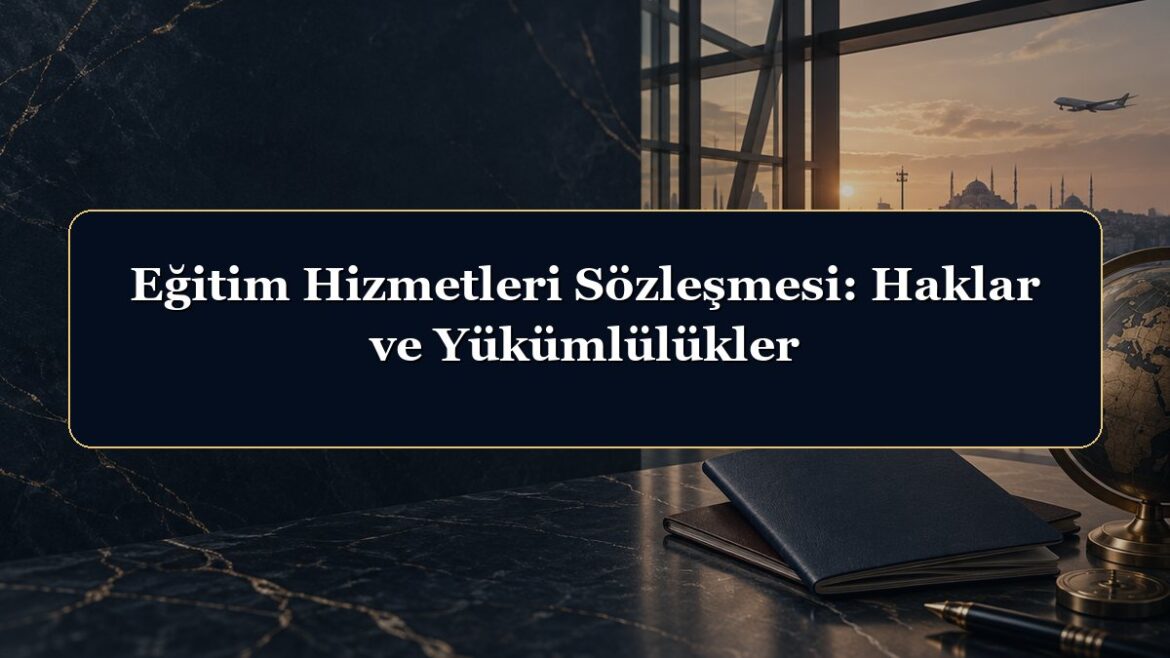 Eğitim Hizmetleri Sözleşmesi: Haklar ve Yükümlülükler