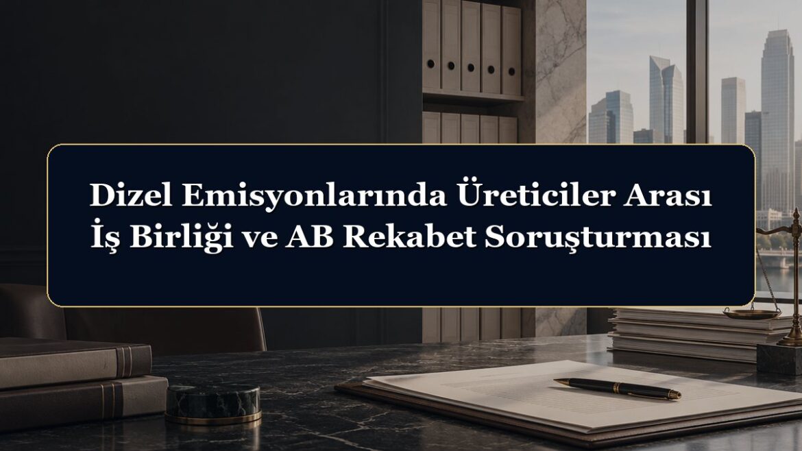 Dizel Emisyonlarında Üreticiler Arası İş Birliği ve AB Rekabet Soruşturması