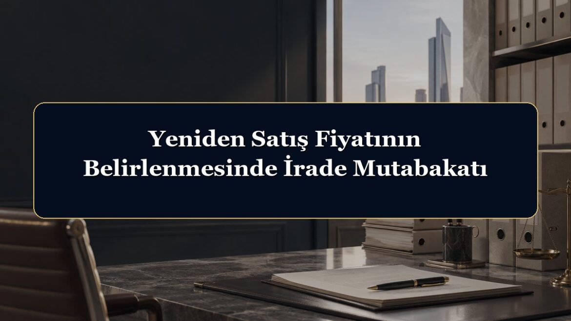 Yeniden Satış Fiyatının Belirlenmesinde İrade Mutabakatı