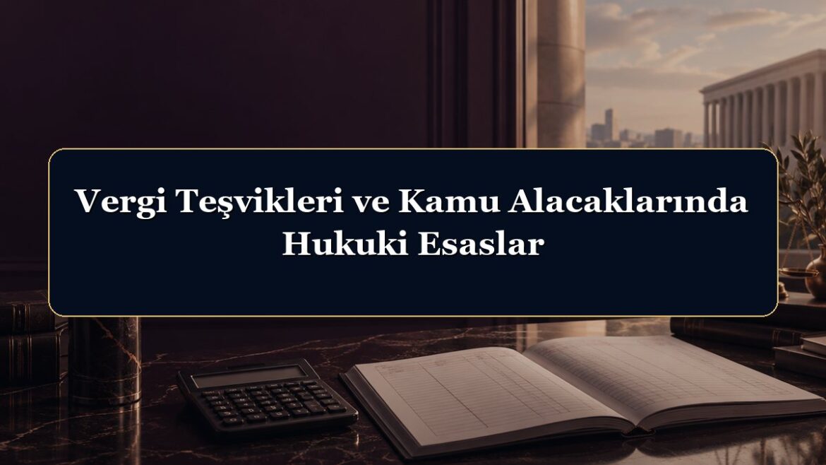 Vergi Teşvikleri ve Kamu Alacaklarında Hukuki Esaslar