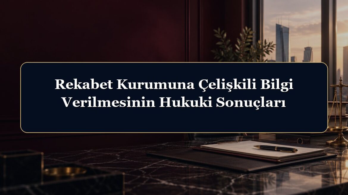 Rekabet Kurumuna Çelişkili Bilgi Verilmesinin Hukuki Sonuçları