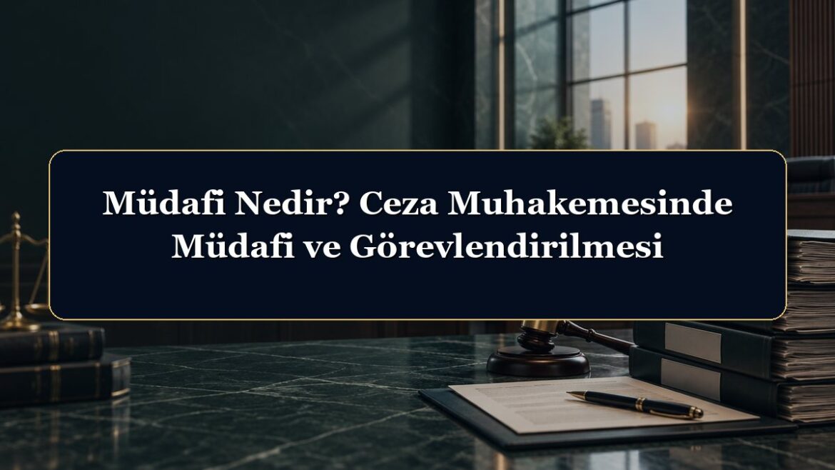 Müdafi Nedir? Ceza Muhakemesinde Müdafi ve Görevlendirilmesi