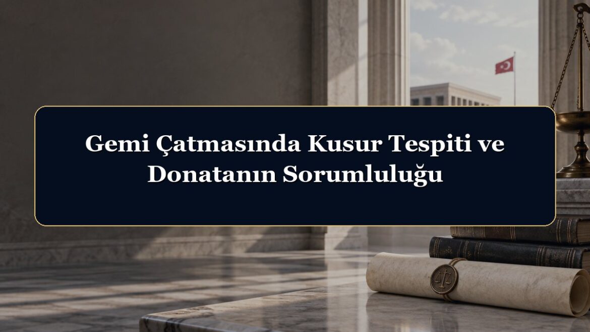 Gemi Çatmasında Kusur Tespiti ve Donatanın Sorumluluğu