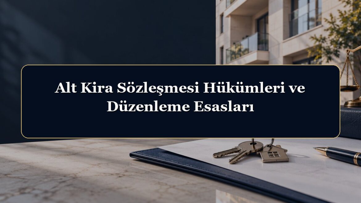 Alt Kira Sözleşmesi Hükümleri ve Düzenleme Esasları