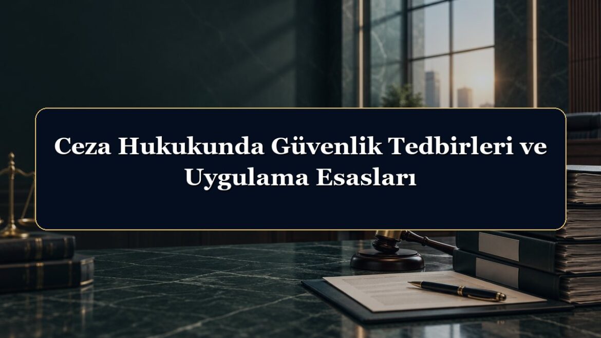 Ceza Hukukunda Güvenlik Tedbirleri ve Uygulama Esasları