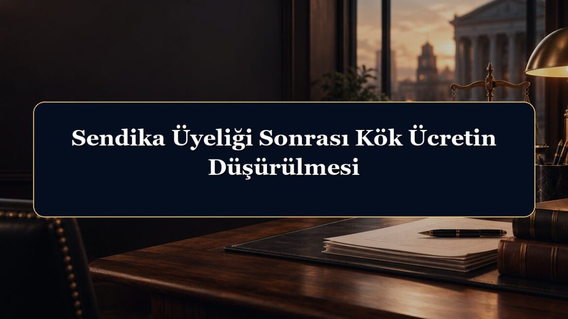 Sendika Üyeliği Sonrası Kök Ücretin Düşürülmesi