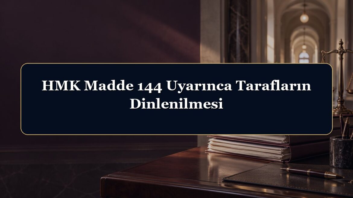 HMK Madde 144 Uyarınca Tarafların Dinlenilmesi