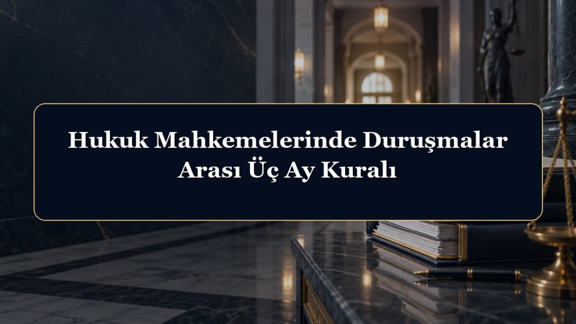 Hukuk Mahkemelerinde Duruşmalar Arası Üç Ay Kuralı