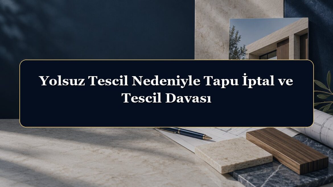Yolsuz Tescil Nedeniyle Tapu İptal ve Tescil Davası