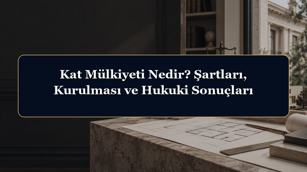 Kat Mülkiyeti Nedir? Şartları, Kurulması ve Hukuki Sonuçları
