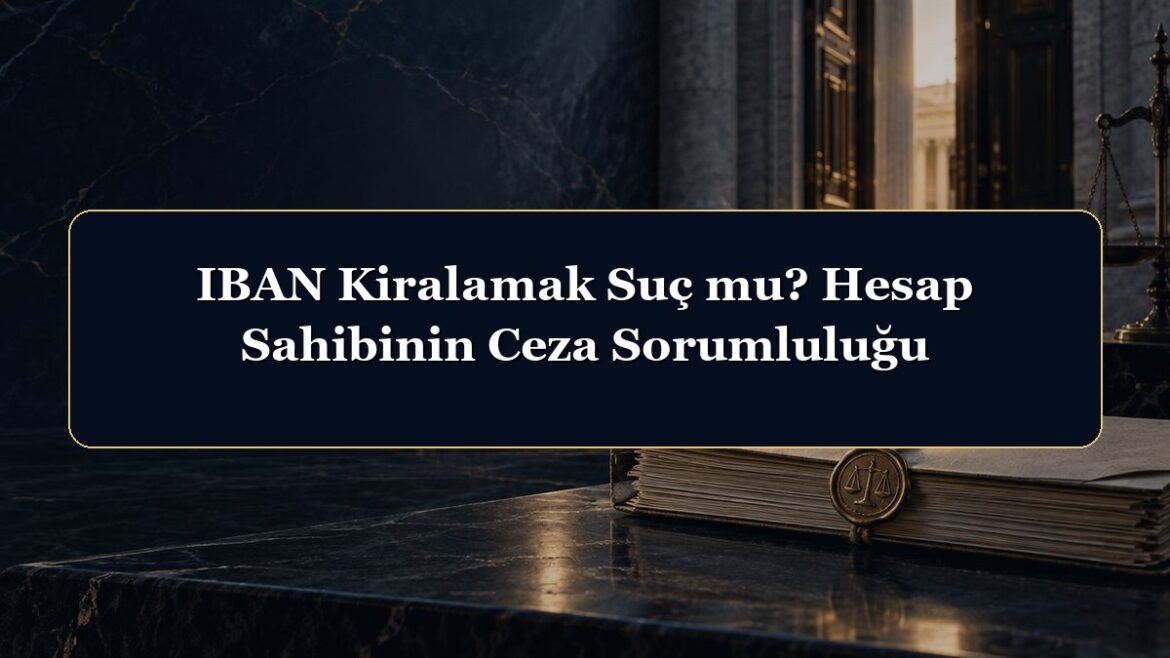 IBAN Kiralamak Suç mu? Hesap Sahibinin Ceza Sorumluluğu