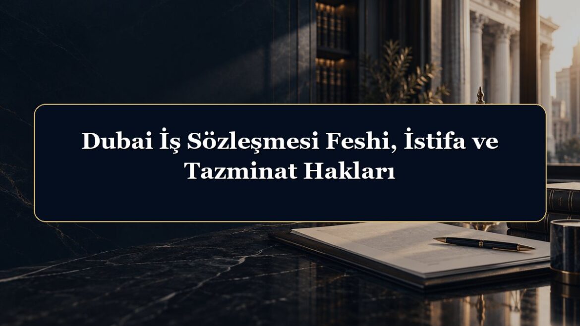 Dubai İş Sözleşmesi Feshi, İstifa ve Tazminat Hakları