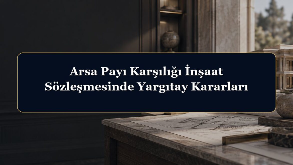 Arsa Payı Karşılığı İnşaat Sözleşmesinde Yargıtay Kararları