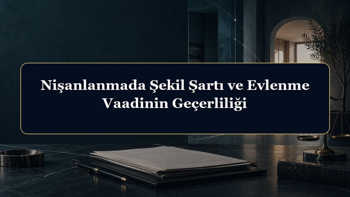 Nişanlanmada Şekil Şartı ve Evlenme Vaadinin Geçerliliği