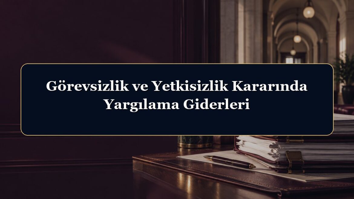 Görevsizlik ve Yetkisizlik Kararında Yargılama Giderleri