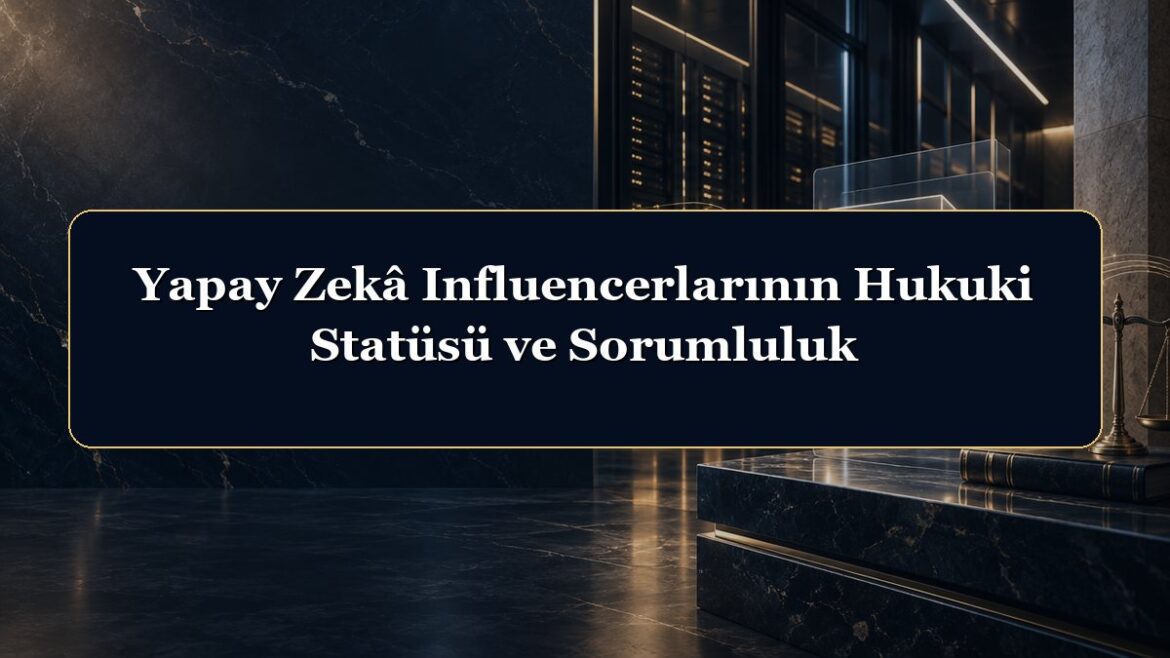 Yapay Zekâ Influencerlarının Hukuki Statüsü ve Sorumluluk