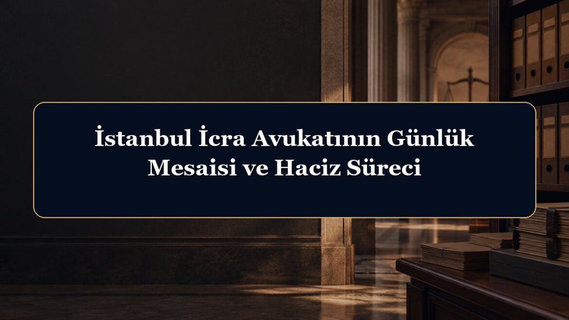 İstanbul İcra Avukatının Günlük Mesaisi ve Haciz Süreci