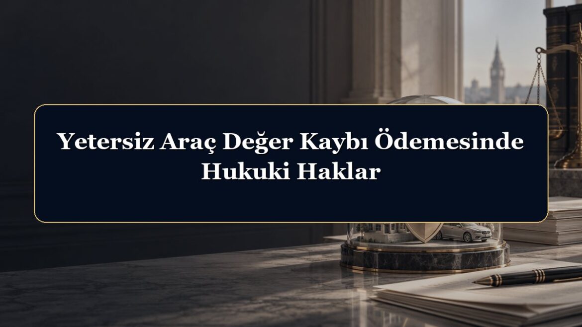 Yetersiz Araç Değer Kaybı Ödemesinde Hukuki Haklar