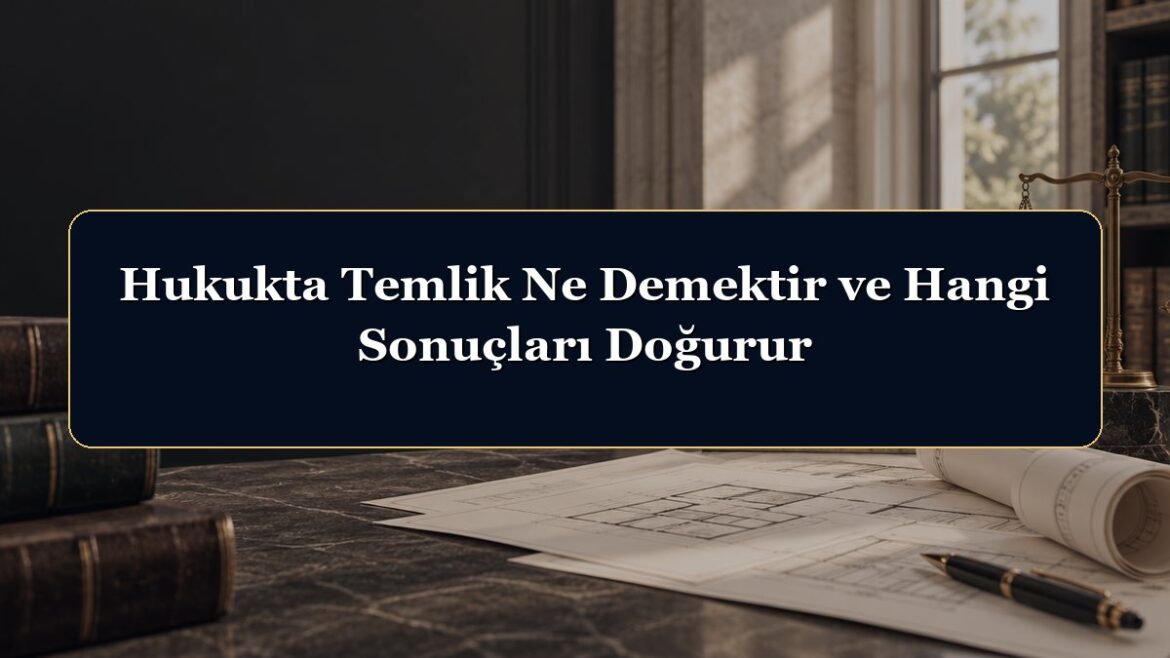 Hukukta Temlik Ne Demektir ve Hangi Sonuçları Doğurur