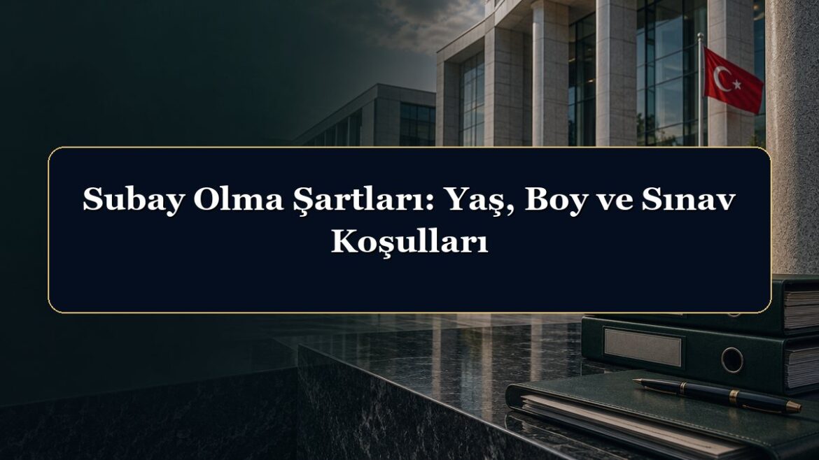 Subay Olma Şartları: Yaş, Boy ve Sınav Koşulları