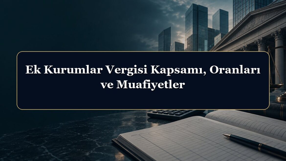 Ek Kurumlar Vergisi Kapsamı, Oranları ve Muafiyetler