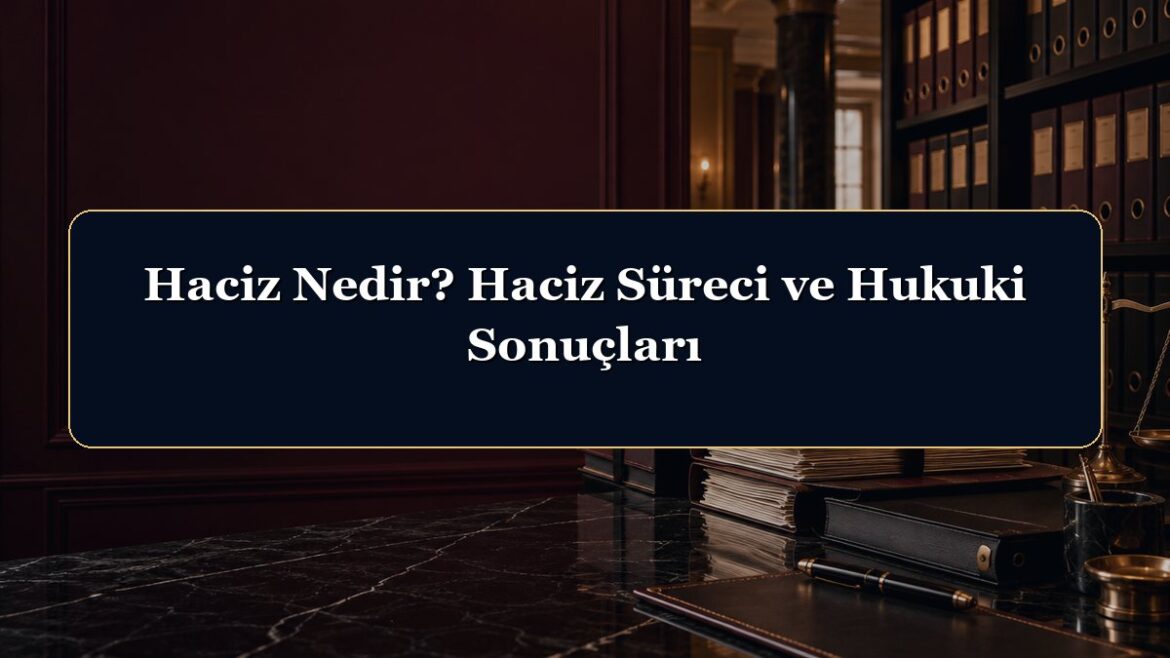 Haciz Nedir? Haciz Süreci ve Hukuki Sonuçları