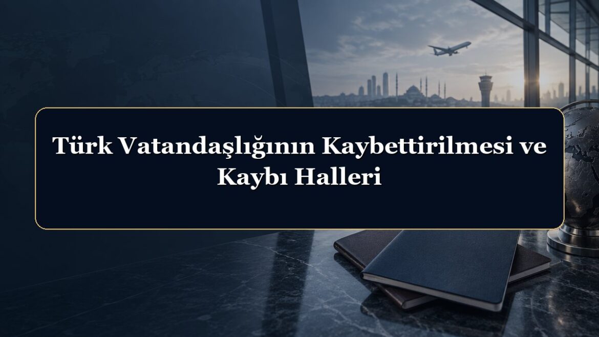 Türk Vatandaşlığının Kaybettirilmesi ve Kaybı Halleri